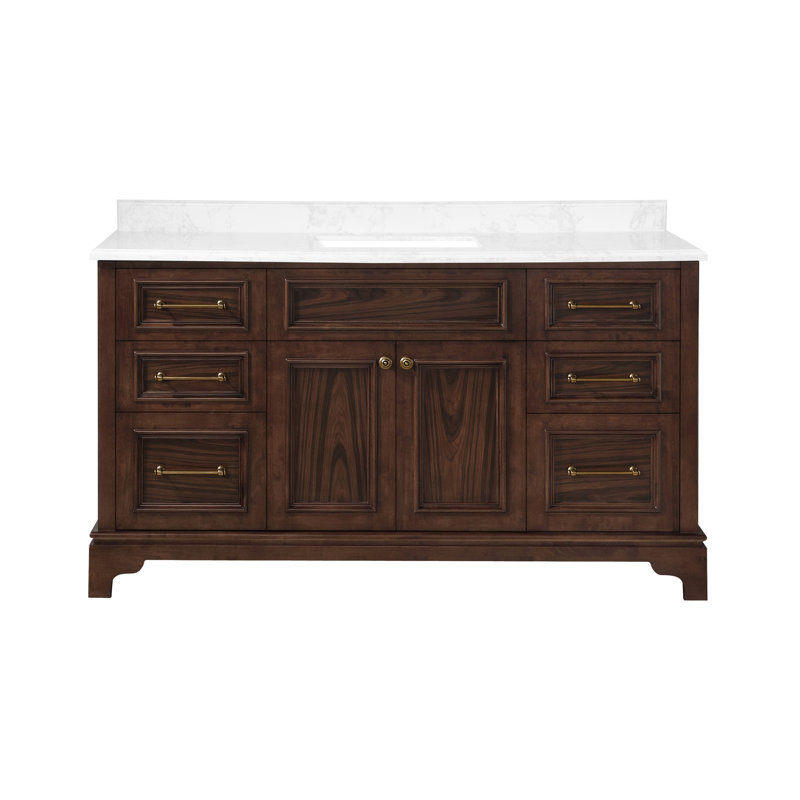 Martha Stewart Skylands 60'' Freestanding Single Bathroom Vanity with